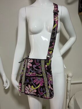 Vera Bradley Purple Punch Hipster Crossbody Retired Pattern